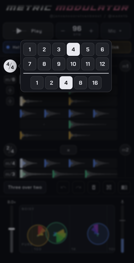 Choosing a measure's time signature